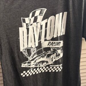 Melrose Place Daytona 500 Racing Gray T-Shirt Size Large NWOT